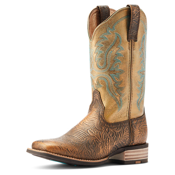 Ariat Womens Olena Bronze Age Green Mile Boot