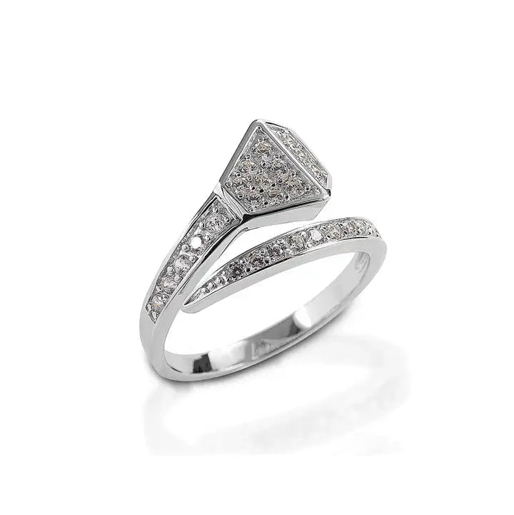 Kelly Herd Offset Horseshoe Nail Ring