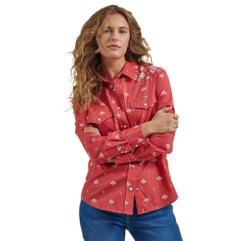 Wrangler Wmns Western Snap L/S Shirt