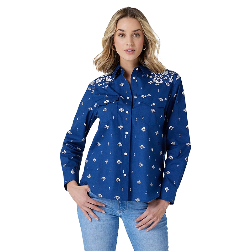 Wrangler Wmns Western Snap L/S Shirt
