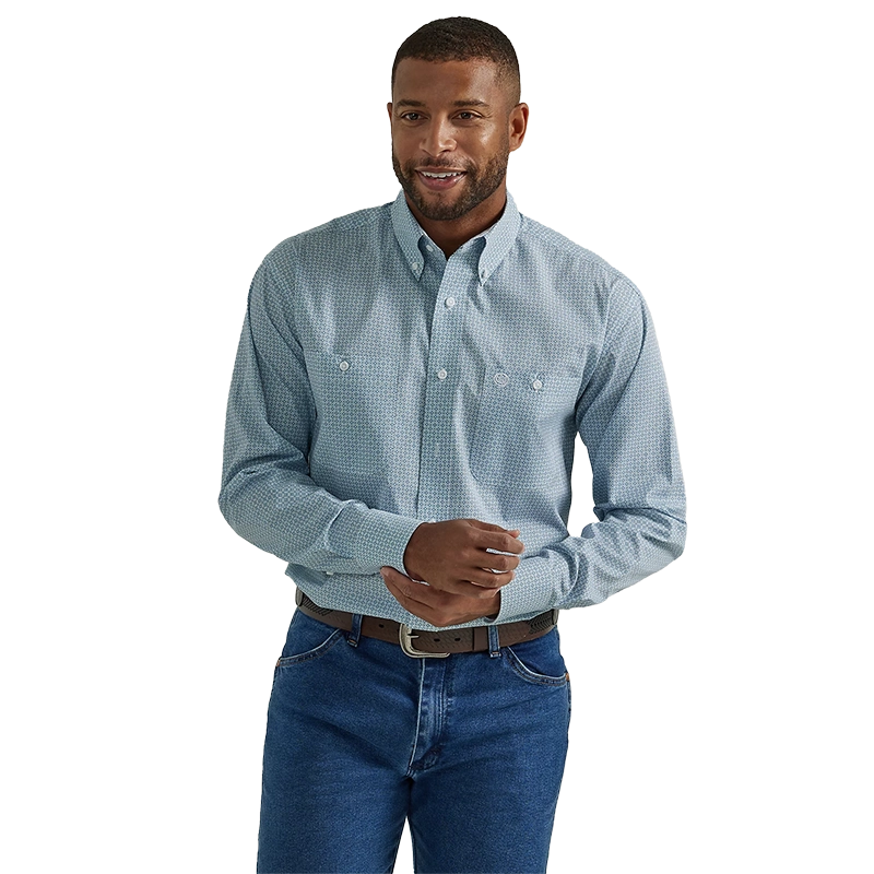 Wrangler Mens George Strait 2Pkt L/S Print Shirt