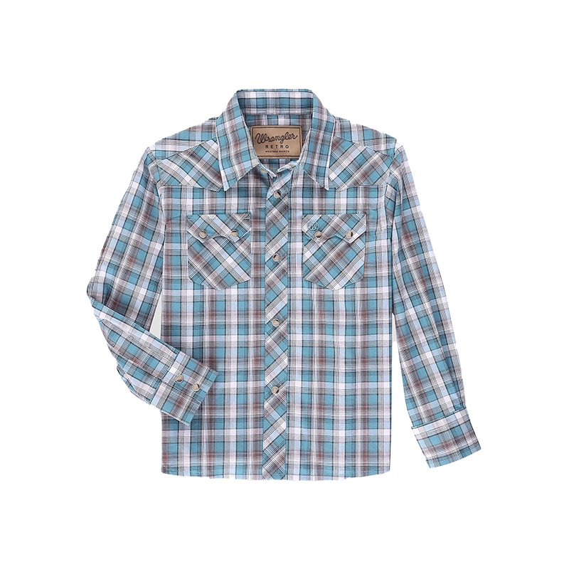 Wrangler Boys Retro L/S Check Shirt