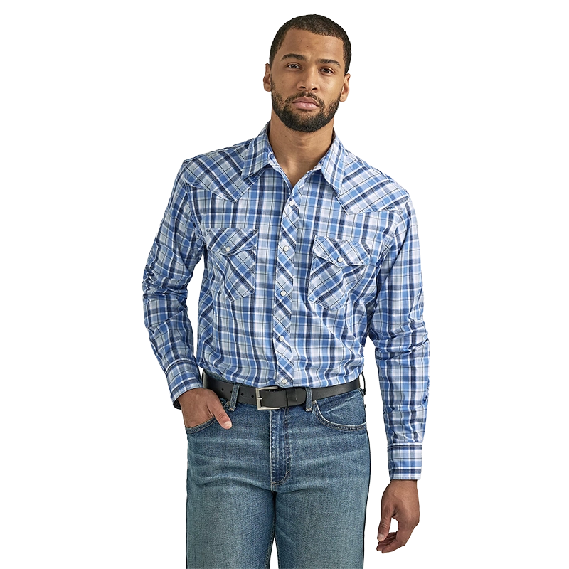 Wrangler Mens 20X Comp Advanced Comfort L/S Check Shirt