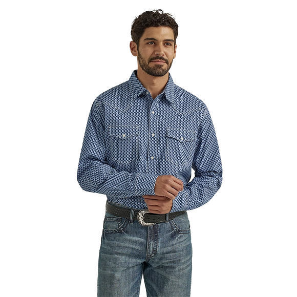 Wrangler Mens 20X Comp Advanced Comfort L/S Print Shirt