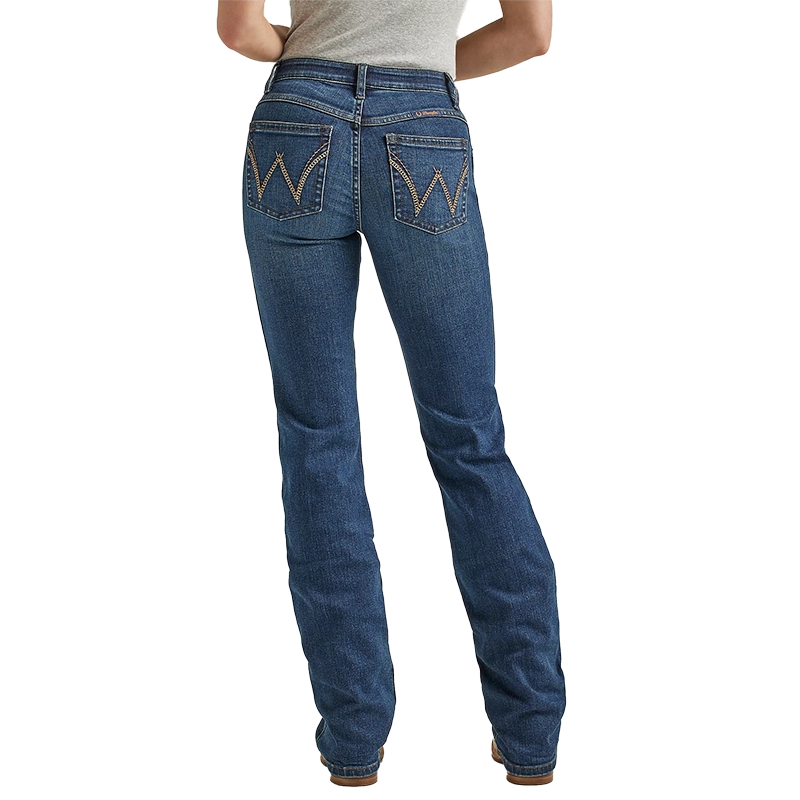 Wrangler Wmns QBaby Midrise Boot Cut Jean