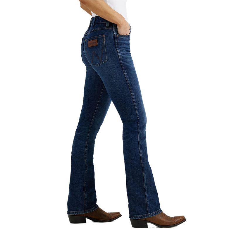 Wrangler Womens Bailey Retro High Rise Boot Cut Jean – Marsh
