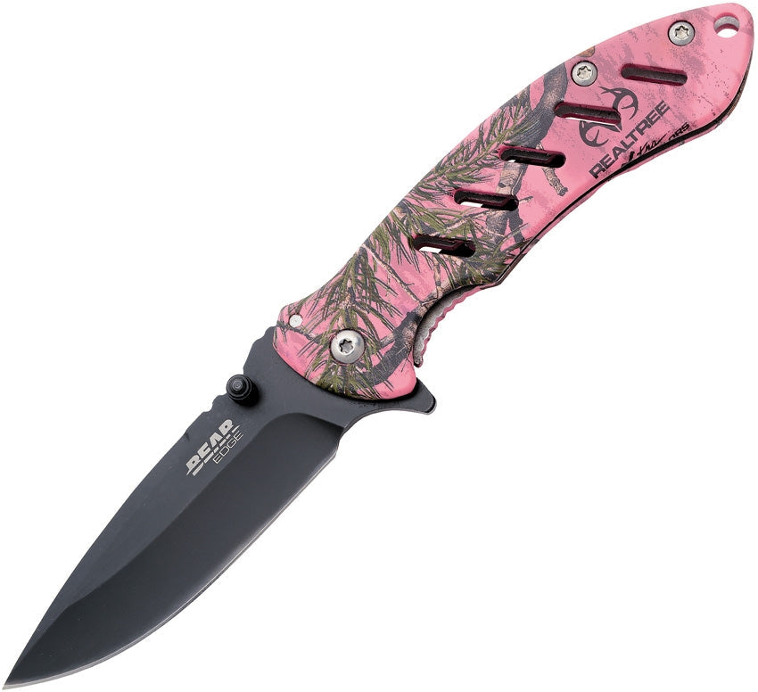 Bear Edge Brisk Camo 4-1/4in Lock Knife