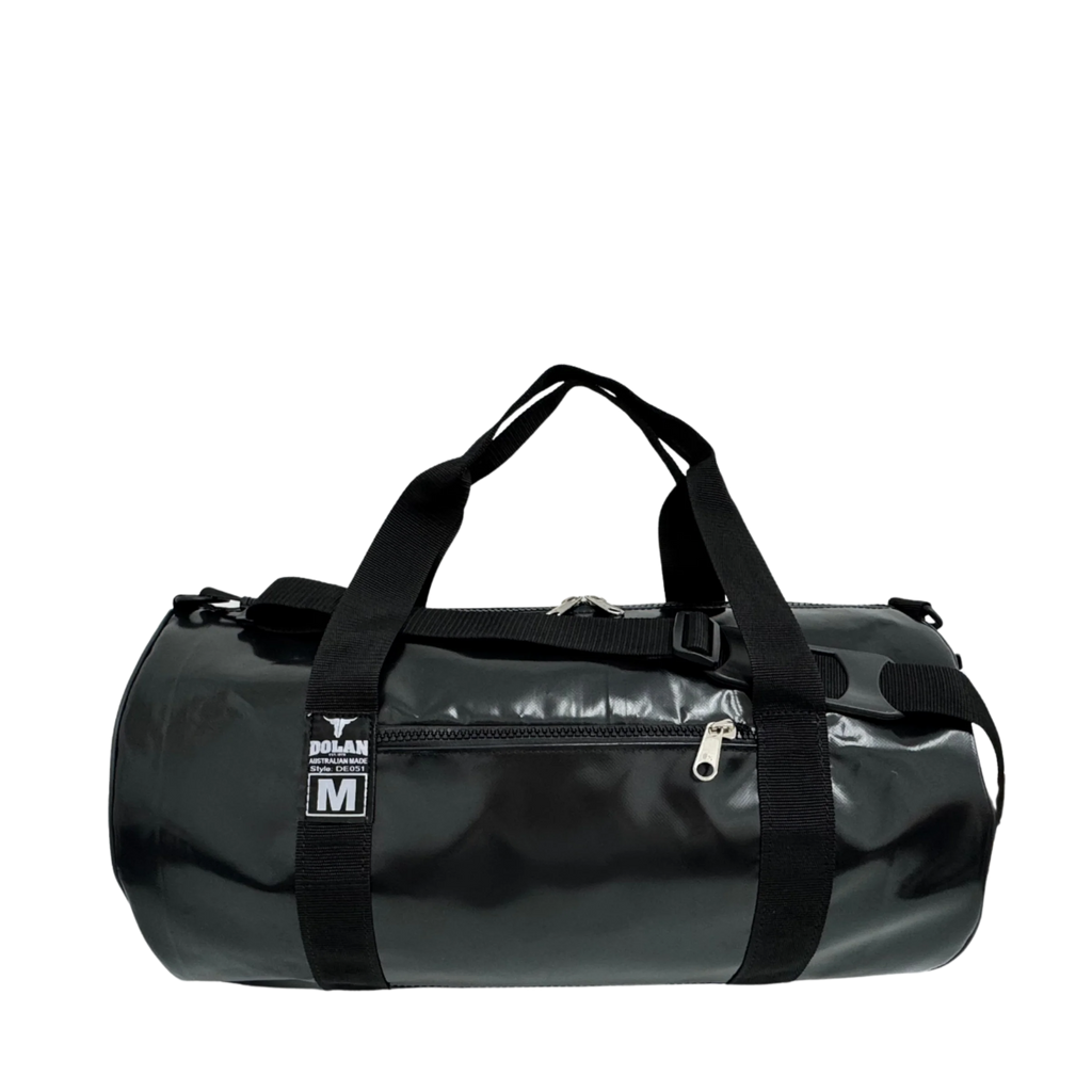 Vinyl Barrel Bag