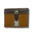 Bifold Tooled Aztec Wallet