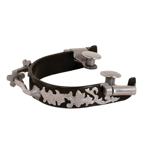 Floral Bumper Spurs with Rowels