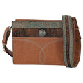 Justin Ladies Crossbody Embossed w Hair On