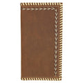 Justin Mens Rodeo Wallet Genuine Leather w Whipstitch and Horsehair