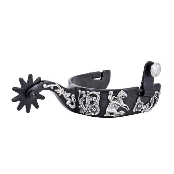 Floral Reining 1 1/4in Band Spur