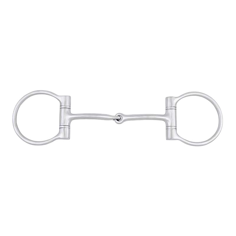 Brushed Dee Ring Snaffle with Copper Inlay