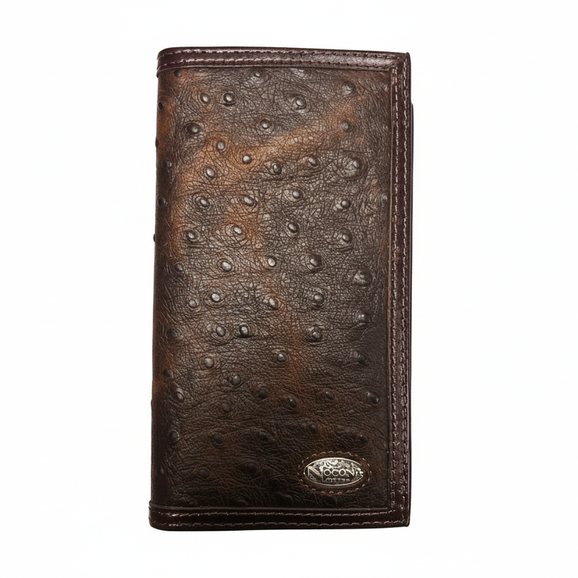 Ostrich Print Rodeo Wallet