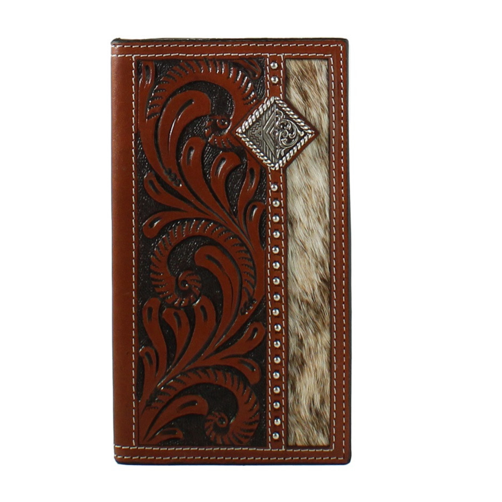 Calf Hair with Concho Rodeo Wallet