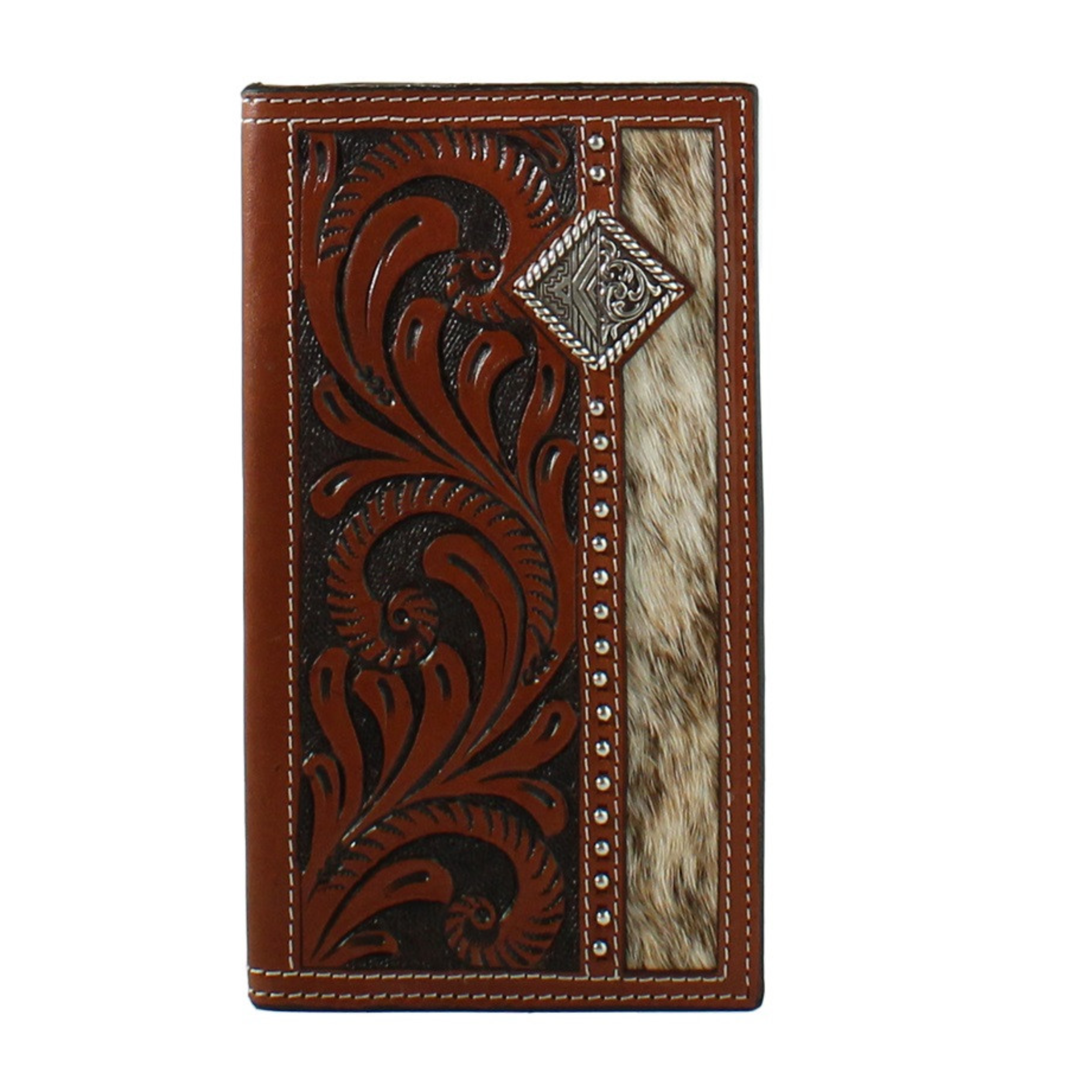 Calf Hair with Concho Rodeo Wallet