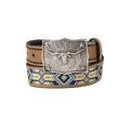 3D 1-1/4in Embroidered Southwest Boys Belt