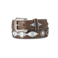 3D 1-1/2in Basketweave Sunburst Mens Belt