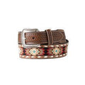 Tapered 1 7/8in Southwest Diamond Embroidered Mens Belt