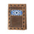 Trifold Blue Diamond Inlay Wallet