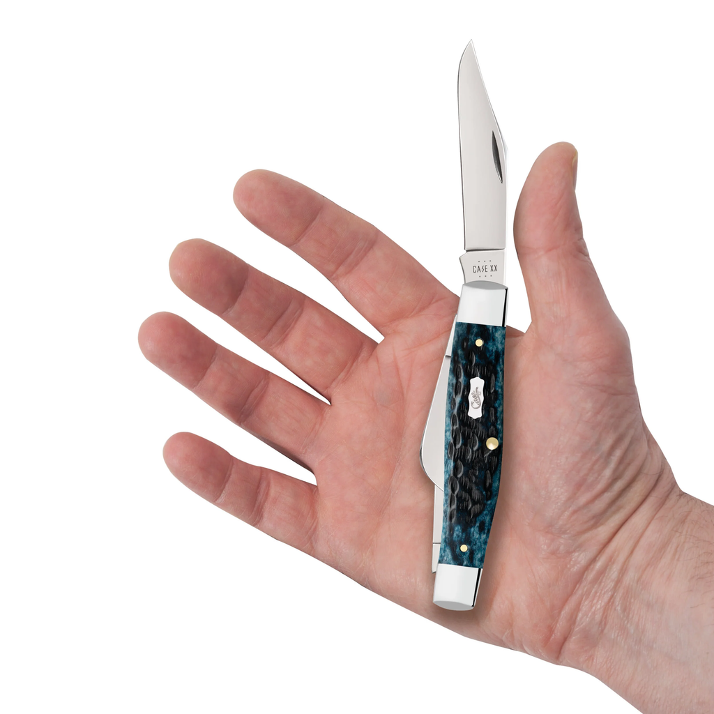 Pocket Worn Peach Seed Jig Large Stockman Knife