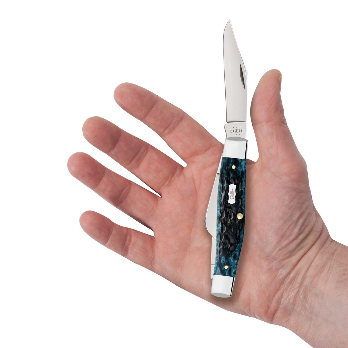 Pocket Worn Peach Seed Jig Large Stockman Knife