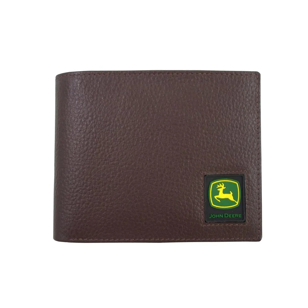 John Deere Pebble Grain Leather Bifold Wallet