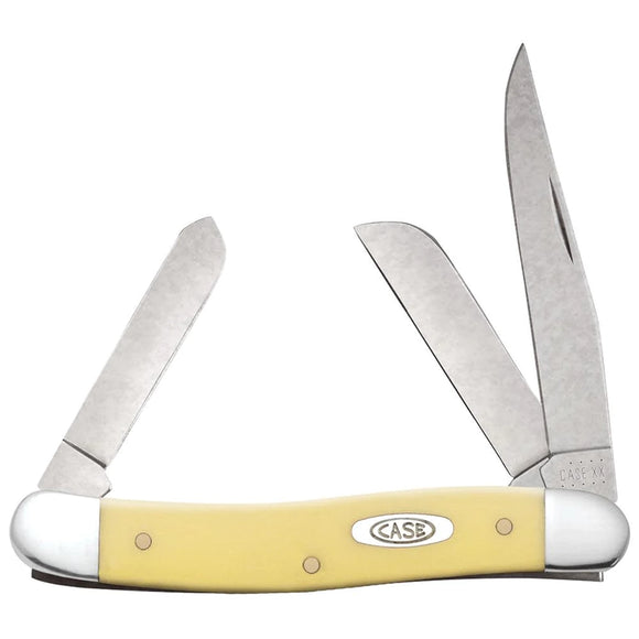 Synthetic Smooth Stockman 3 Blade Case Knife