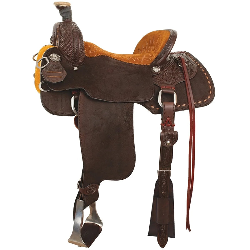 Team Camarillo Lady Pro Roper Toast Suede Seat Saddle