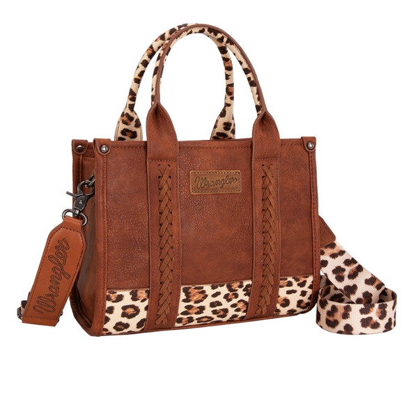 Wrangler Leopard Print Crossbody Bag