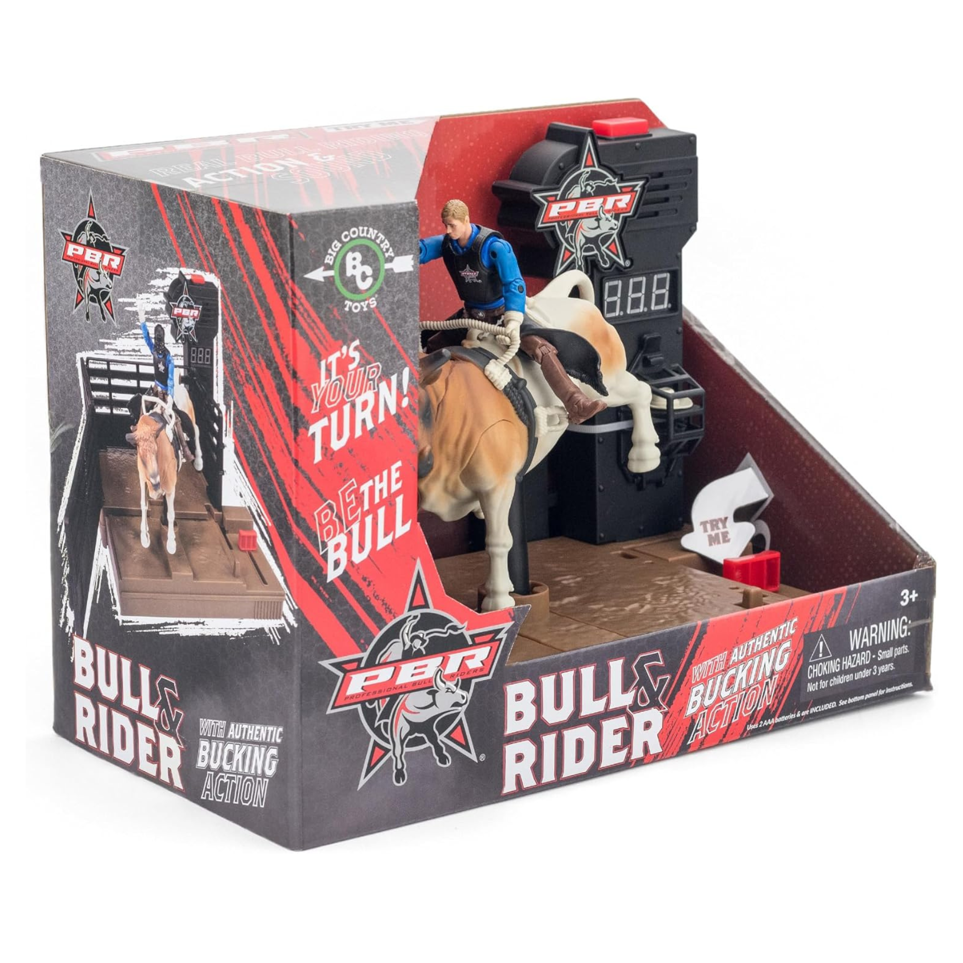Big Country Toys PBR Bucking Bull and Rider