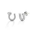 Kelly Herd Earrings Pave Horseshoe