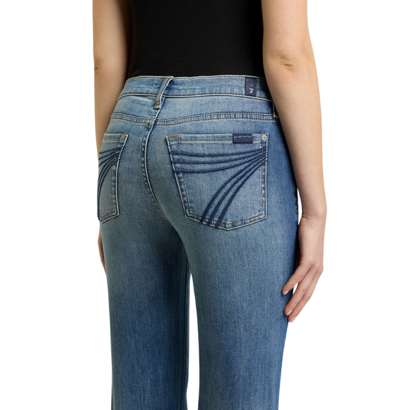 7 For All Mankind Womens Dojo Distress Authentic Jean