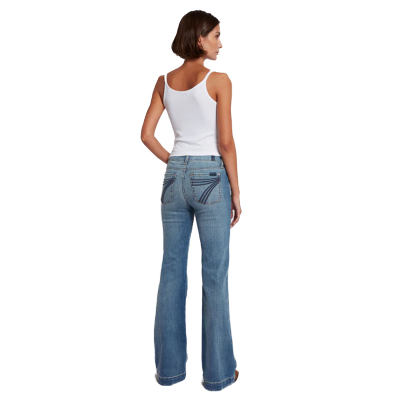 7 For All Mankind Womens Dojo Tailorless Distress Authentic Jean