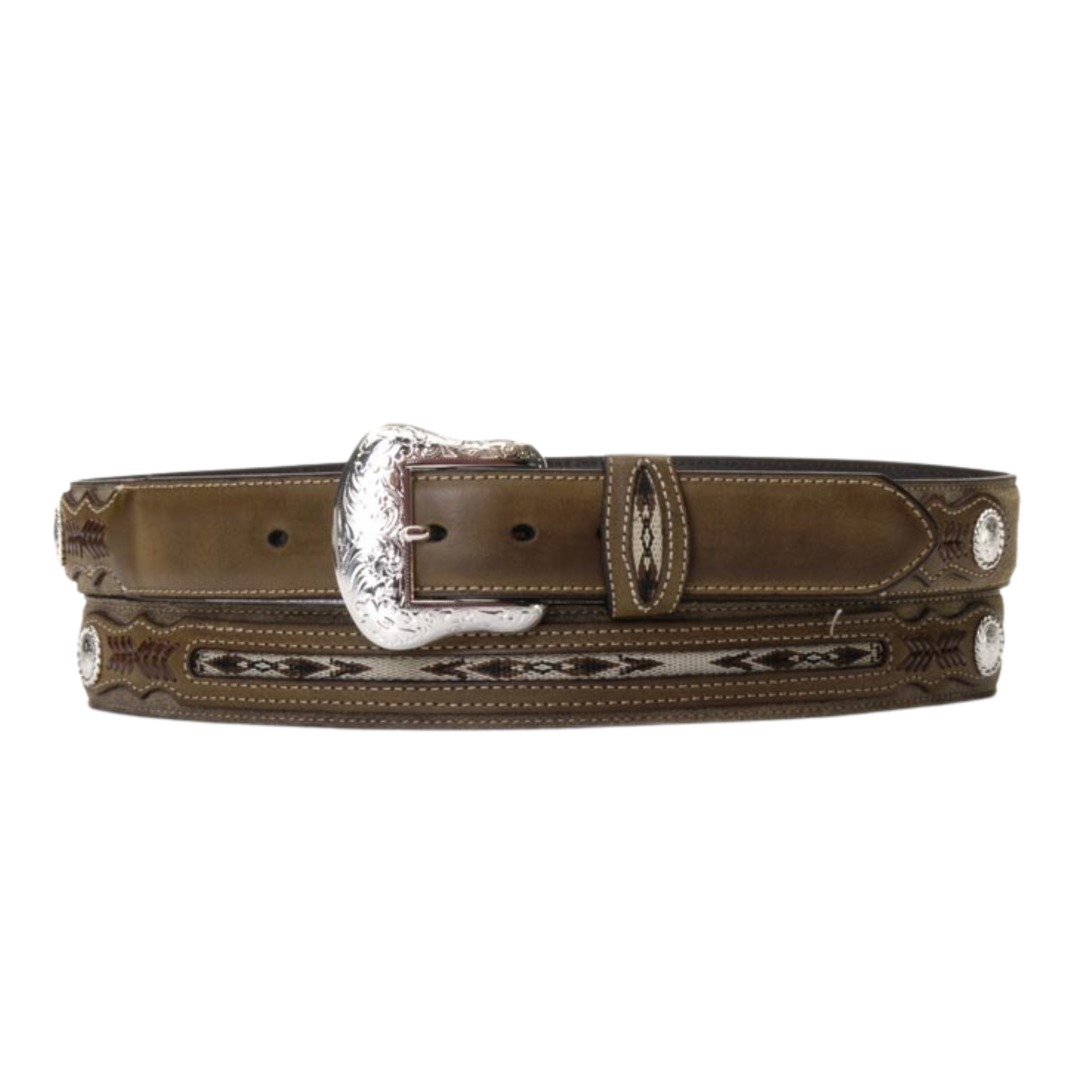 Nocona Mens Top Hand Aztec Ribbon Belt