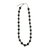 17in Necklace BKDbl SV Bead