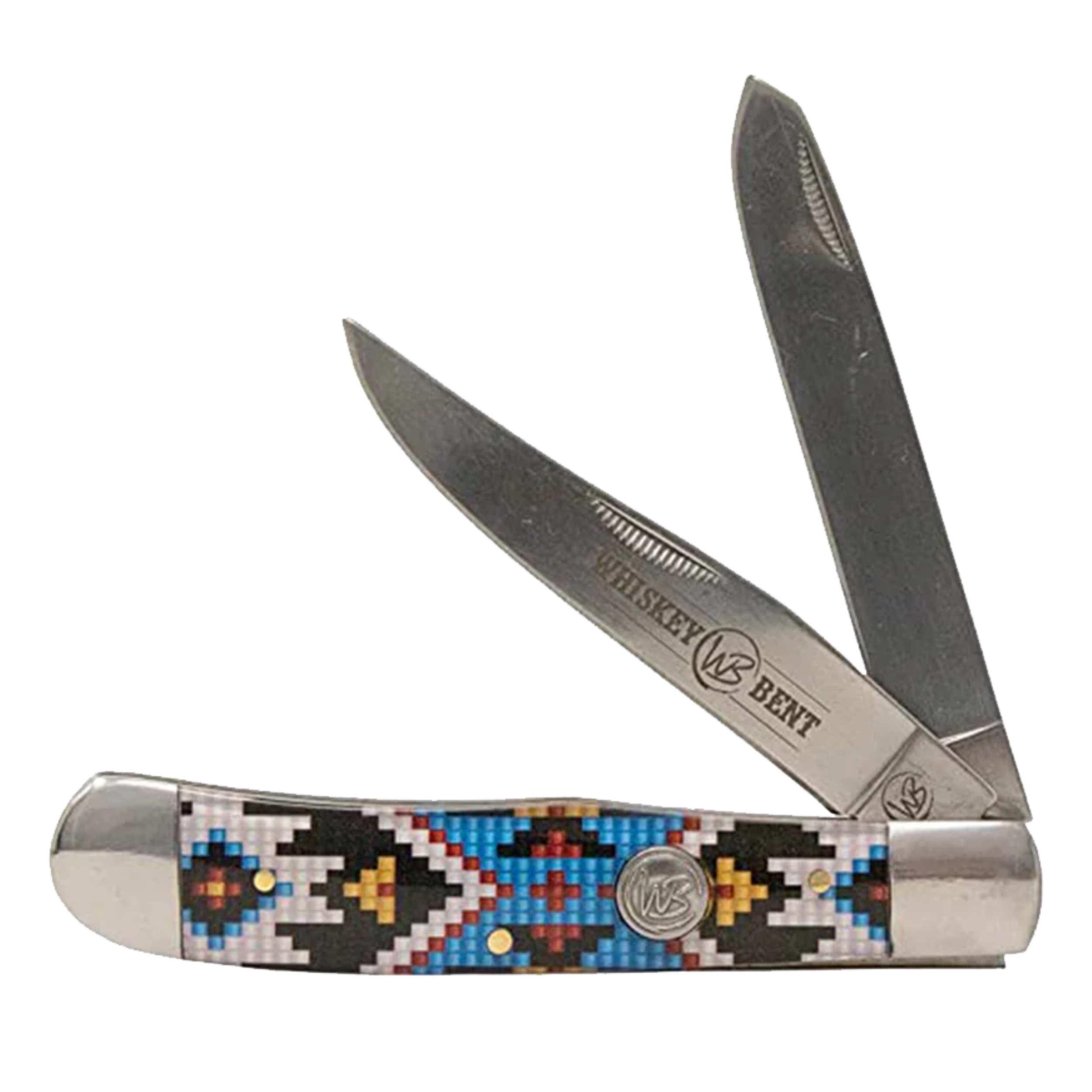 Whiskey Bent Sky Bead Trapper Knife