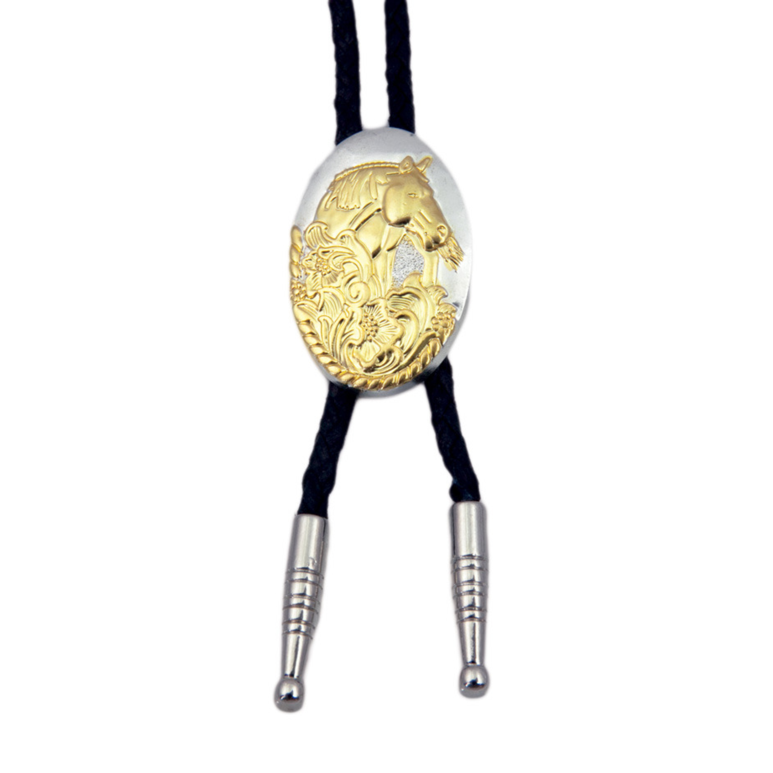 Brigalow Floral Horsehead Bolo Tie