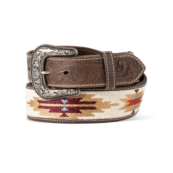 Ariat Mens Aztec Embroidered Belt 1 1/2in