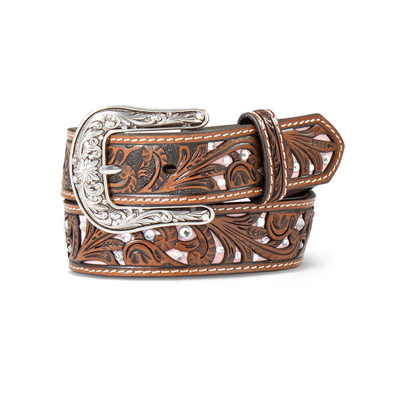 Ariat Girls Scroll Filigree Crystal Belt 1 1/4in