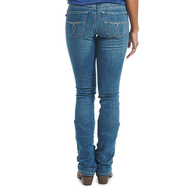 Justin Womens A3 1879 Mid Rise Boot Cut Jean