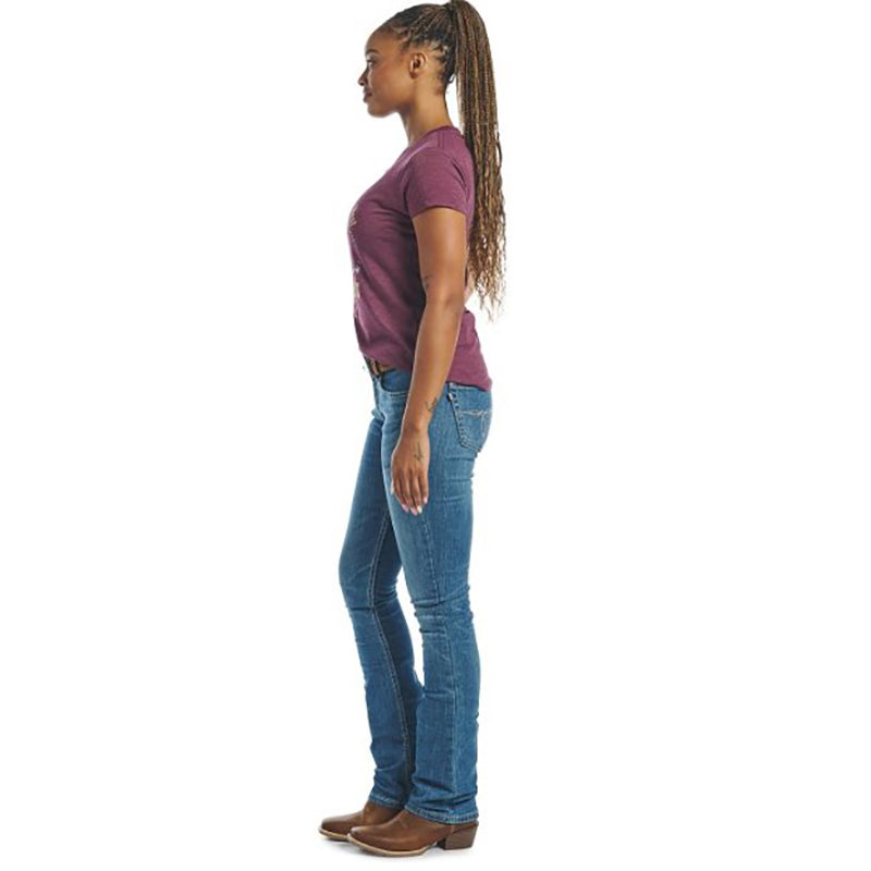 Justin Womens A3 1879 Mid Rise Boot Cut Jean