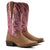 Ariat Womens Rock Creek Tawny Roughout Violet Pink Boot