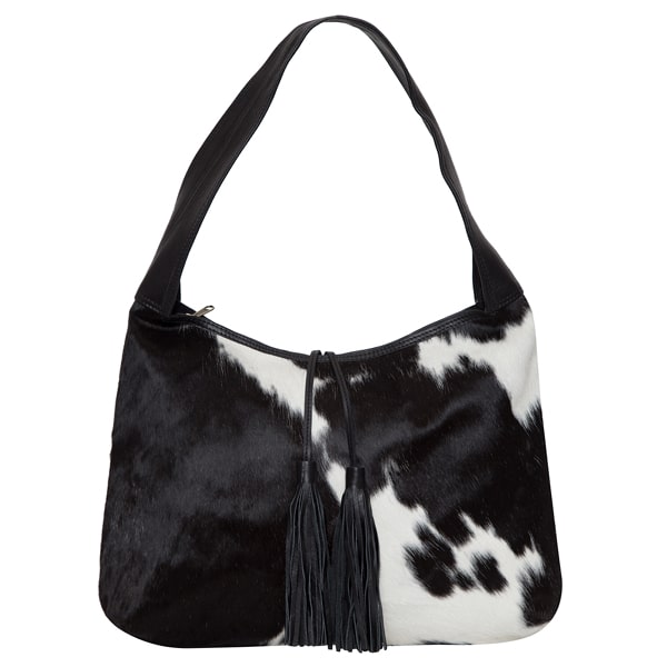 Athens Hair On Tote Bag w Tassel