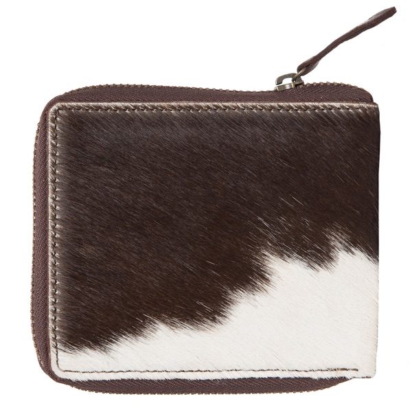 Small Cowhide Zipper Wallet