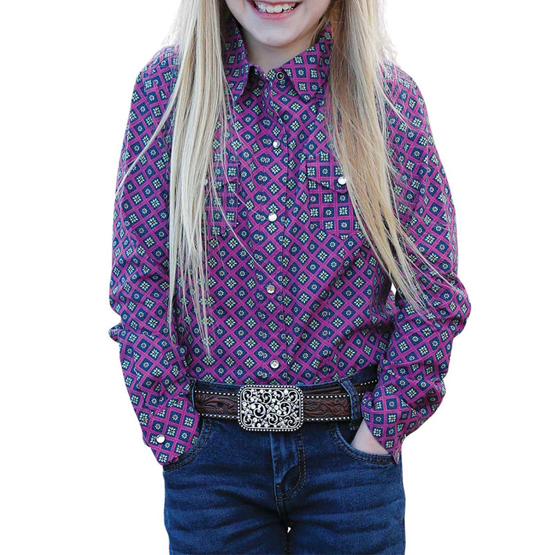 Cruel Girls Print L/S Girls Shirt
