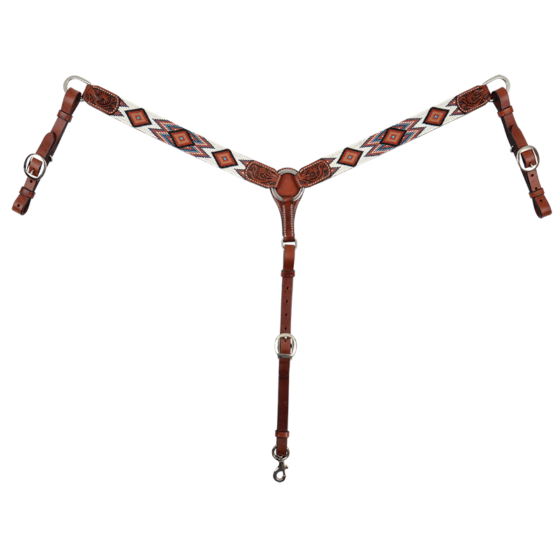 Flat Infinity Beaded Bridle and Breastplate Set