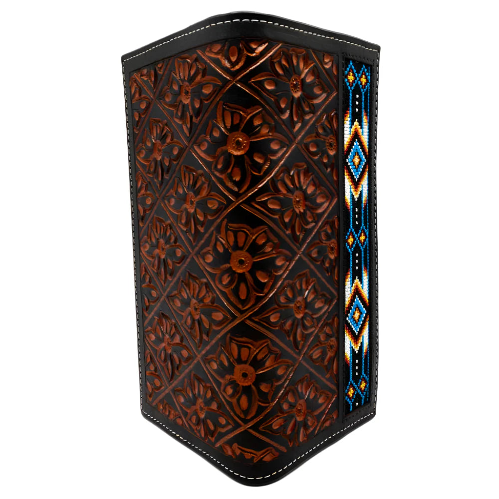 Rodeo Floral Hand Tooled Embroidered Wallet