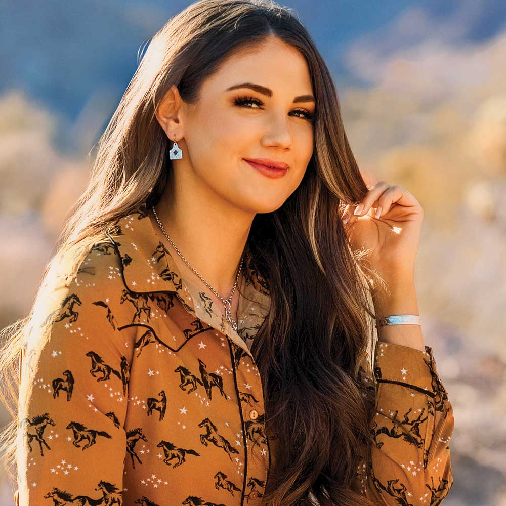Montana Out West Cow Tag Earrings